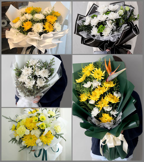 江苏泰州高港区大泗镇白事花束代送